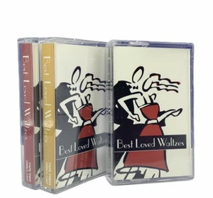 Cassette tapes music song vtg mix lot 3 set Best loved Waltzes BMG 1997 dances - Picture 1 of 4