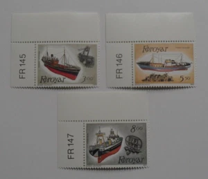 STAMPMART : FAROE ISLANDS FOROYAR DENMARK 1987 FISHING TRAWLERS SHIPS MNH SET - Picture 1 of 2