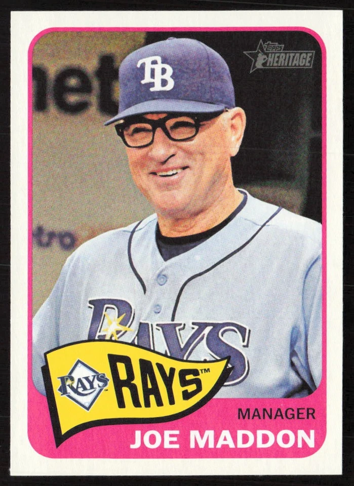 2014 Topps Heritage Joe Maddon #66 Tampa Bay Rays - Image 1 of 2