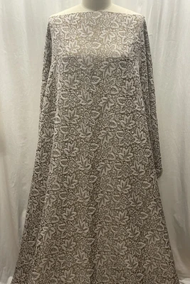 Impresionante y hermosa tela floral de rayón tonos tierra 3 yardas y 60" de ancho Foto 1 de 4