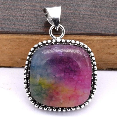 Regenbogen Solar Quarz Ethnisch Handgemachter Anhänger Schmuck 0,8" P 1209 - Bild 1 von 4