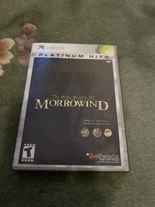 Elder Scrolls III: Morrowind (Microsoft Xbox, 2002) CIB W/Manual & Map Game Nice - Picture 1 of 4