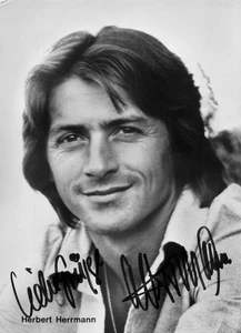 Herbert Herrmann, Originalautogramm, alte Autogrammkarte, u.a. "Fleisch" - Bild 1 von 1