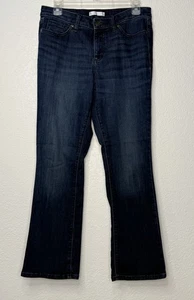 LC Lauren Conrad Bootcut Denim Jeans Sz 12 Petite Dark Wash 31” W X 28” L - Picture 1 of 12
