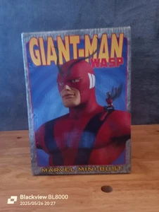GIANT MAN & THE WASP BOWEN DESIGNS MARVEL MINI BUST IN BOX MISSING WASP FIGURE. - Picture 1 of 15