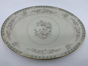 Plato ovalado grande Lenox 16 en el patrón Fair Isle raro y difícil de encontrar usado en excelente estado - Imagen 1 de 3