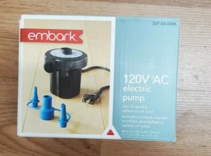 Embark 120V Electric Airbed Pump -Black  - Picture 1 of 6
