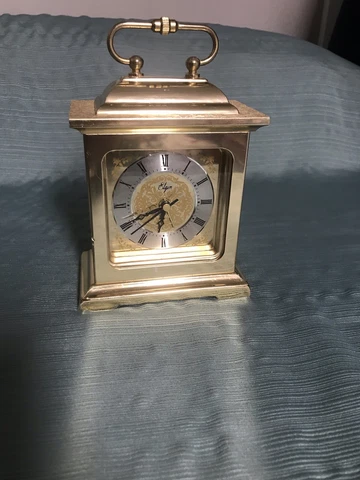 Elgin Brass Carriage Clock & Alarm Cover