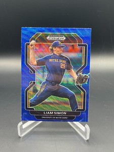 2022 Panini Prizm Draft Picks #PDP166 Liam Simon Blue Wave Prizm