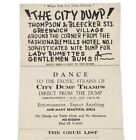 The City Dump Greenwich Village Trifold 1940S Postcard Bohemian Grub New York Ny