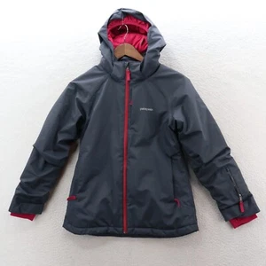 Patagonia Jacket Girls XL 14 Youth Gray Snowbelle Outdoor Ski Snowboard H2No - Picture 1 of 17