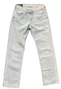 ABERCROMBIE & FITCH KENNAN STRAIGHT LIGHT WASH BLUE JEANS, 28 x 28.5, NEW NWT - Picture 1 of 8