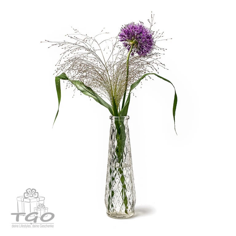 10er Tischdeko Flaschenvase RACHEL aus Glas 22cm-37360 - Bild 1 von 1