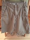 Men's BUCKLE RECLAIM Brown Flat Front Casual Shorts Waist 28 Outseam 24