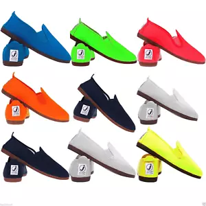 SCARPE PIATTE DONNA JAVER STILE FILO SPINATO PLIMSOLLS ESPADRILLAS NUOVE - Foto 1 di 15