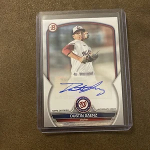 2023 Bowman DUSTIN SAENZ Paper Auto Autograph PPA-DS Washington Nationals - Picture 1 of 2
