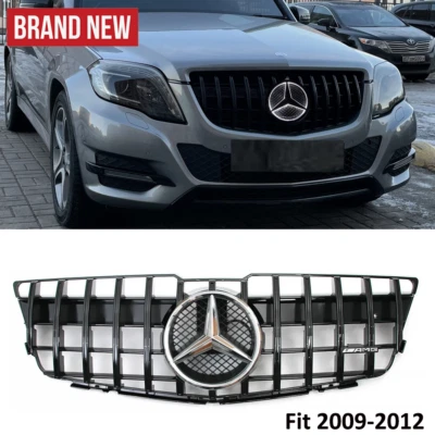 Front Grille Grill W/LED For 2009-2012 Mercedes Benz X204 GLK350 GLK300 GLK280 Foto 1 de 4