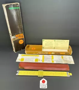 (CS-402) VINTAGE Pickett N902-ES Simplex Trig Rechenschieber Aluminium mit Lederetui - Bild 1 von 24
