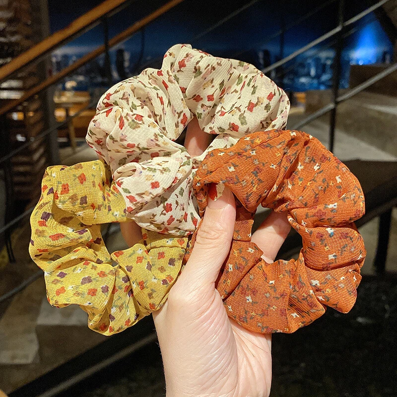 US 2-5PCS Women Large Hair Band Ties Rope Ring Elastic Hairband Ponytail Holder - Image 1 of 1