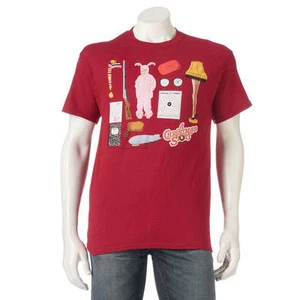 A CHRISTMAS STORY Icons HOLIDAY Tee UGLY SWEATER T-SHIRT Ralphie LEG LAMP - Bild 1 von 1