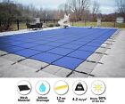 GLI Secur-A-Pool Blue Mesh Rectangle Swimming Pool Safety Cover - (Choose Size)
