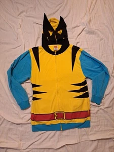 Marvel Comics Mens Wolverine Costume Cosplay Hoodie With Open Eyes In Hood Large - Picture 1 of 9