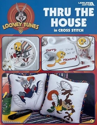 Brand New: Looney Tunes THRU THE HOUSE In Cross Stitch Leisure Arts 3221 - Image 1 of 4