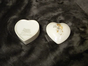 1978 Enesco Precious Moments Heart Trinket Box "Love Is Kind" EXCELLENT  - Picture 1 of 3