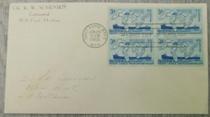 First Day Of Issue Great Lakes Transportation 1955 MI VTG Stamp Envelope Cover - Picture 1 of 4