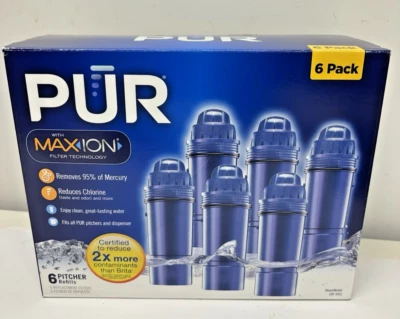 5 Pack PUR Maxion Replacement Water Filters CRF-95OZ PUR Pitchers Dispensers - Image 1 of 4