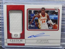 2022-23 National Treasures AJ Griffin Clutch Factor Rookie Jersey Auto RC #48/49
