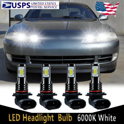 Para Lexus SC400 1992 - 4X 9005+9006 Faros LED Delanteros Luz Alta Baja HKB Foto 1 de 4