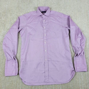 Ralph Lauren Shirt Mens 15.5 M Purple Label French Cuffs Dress Italy - Picture 1 of 13