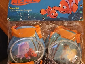 Disney Pixar Finding Nemo Orange & Blue Gear Padded Knee & Elbow Pad Toddler Set - Picture 1 of 1