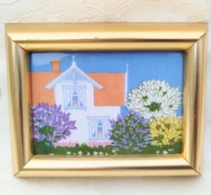 Piastrella artistica porcellana NORVEGESE Porsgrund casa estiva di Anne Marie Odegaard - Foto 1 di 4