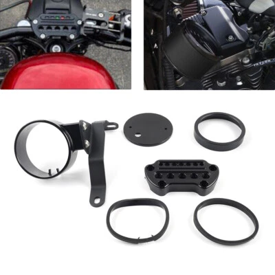 CNC Side Speedometer Mount Bracket Relocation Kit For Harley Sporster Low XL 883 Foto 1 de 4