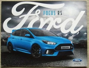 FORD FOCUS RS Car Sales Brochure Aug 2016 #FA 1543/4 - Picture 1 of 4