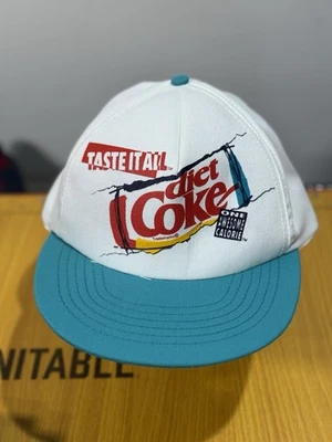 Sombrero de Coca-Cola Dietético Vintage Años 90 Snap Back Taste It All Foto 1 de 4