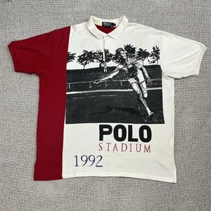 Vintage Polo Ralph Lauren 1992 Polo Stadium T-Shirt Made In USA Rarität - Bild 1 von 10
