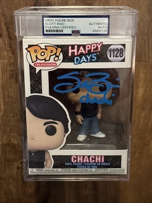 Happy Days Scott Baio Chachi #1128 Firmado Auto Funko Pop PSA Auténtico Encastrado Foto 1 de 4