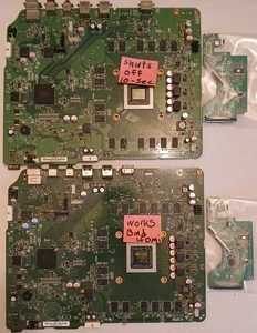 Lot Of 2 Microsoft Xbox One S 1681 "Slim" Motherboards Broken For Parts/Repair - Picture 1 of 7