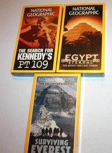 Lot of 3) National Geographic Factory Sealed VHS Sealed Tapes - Picture 1 of 12