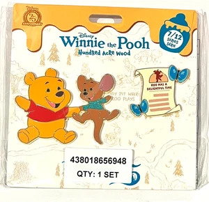 Disney Parks 2025 Winnie The Pooh Hundred Acre Wood Series 7/12 July Roo Pin Set - Picture 1 of 3