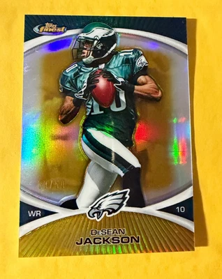 2010 Finest Gold Refractor DeSean Jackson #109 #33/50 - Image 1 of 3
