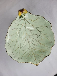 Royal Winton Grimwades grande ciotola per verdure design foglia oro verde vintage rara  - Foto 1 di 14