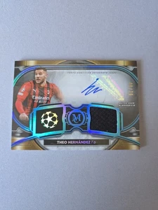 TOPPS CHAMPIONS LEAGUE MUSEUM 21/22 HERNANDEZ MILAN PATCH AUTO MATCH USED 49/75 - Picture 1 of 4
