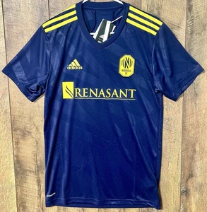 Adidas NASHVILLE SC 2021-22 Away Navy Soccer Football Jersey GI6415 Size Small S - Picture 1 of 7