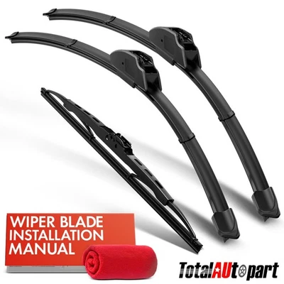 3 piezas limpiaparabrisas 22" y 21" y 13" para gancho SUV Cadillac SRX 2004-2009 Foto 1 de 4