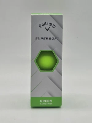 CALLAWAY Supersoft Matte Green Golf Balls 3 Pack Super Straight/Long - Image 1 of 4