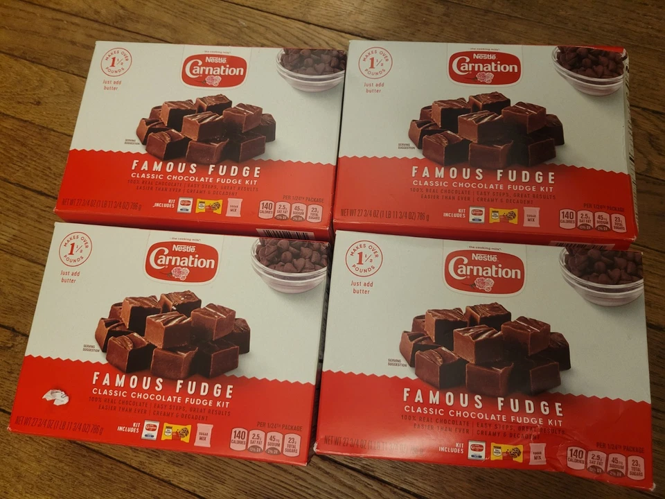 Nestlé Clavel Clásico Chocolate Famoso Fudge Kit 27.75oz - 4 cajas 5/26exp Foto 1 de 1